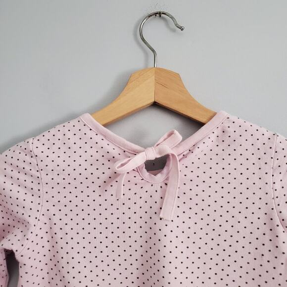 NANO Girls Purple Long Sleeve Polka Dot Dress Size 7 - Picture 4 of 9